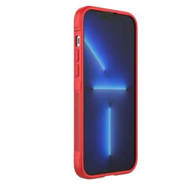 26. Magic Shield Case Hülle für iPhone 14 Plus elastische gepanzerte Hülle in Burgund