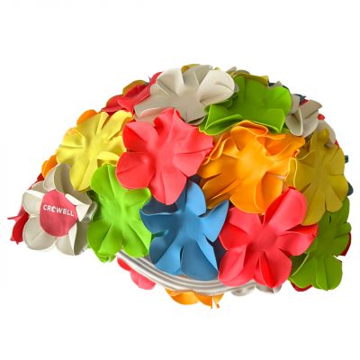 9. Crowell Recycling Pearl Silikon-Badekappe, Hellblau, Farbe 6