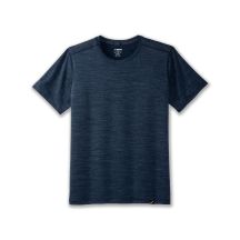 Luxe Kurzarm-Laufshirt für Herren, Schwarz