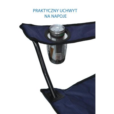 22. Klappbarer Campingstuhl 50 x 50 x 80 cm, Marineblau