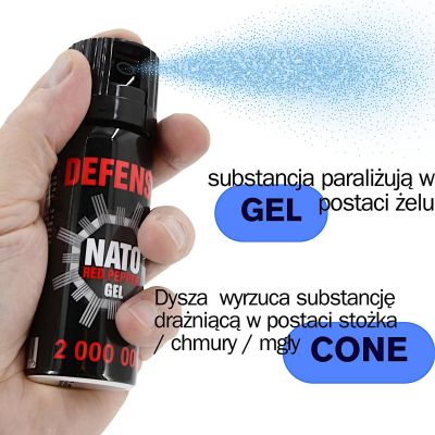 5. Pfefferspray-Abwehrgel NATO 2 ml, Kegel 50 ml 40050-C SHARG