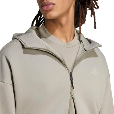 5. adidas ZNE Sweatshirt mit durchgehendem Reißverschluss für Herren, Grün KF3834