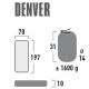 5. High Peak Denver Matratze 197x70x10 41027
