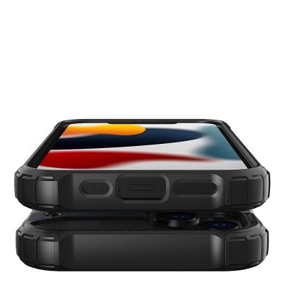8. Hybrid Armor Hülle für iPhone 14 gepanzerte Hybridhülle blau