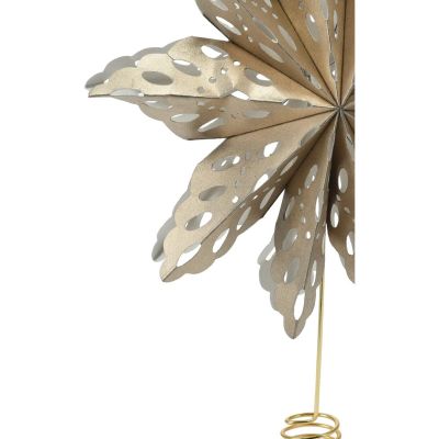 9. Weihnachtsbaumspitze Stern 30 cm Papier Gold