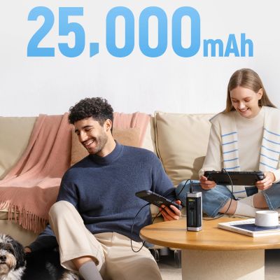 3. Powerbank Cuktech CUK00P23GLBK 210W 25000mAh Power Bank 2 x USB-C 1 x USB-A - schwarz