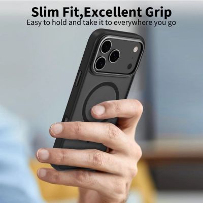 3. Tech-Protect MagEdge MagSafe Case für iPhone 17 Pro - Mattschwarz
