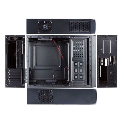 4. Chieftec UE-02B Mini-Tower-Computer-Sicherheits- und Halterungssystem, Schwarz, 250 W