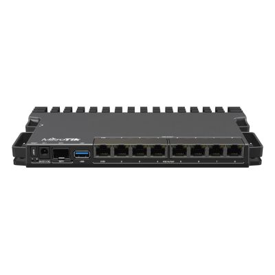 5. Mikrotik RB5009UPr+S+IN Router: Insgesamt 9 Ethernet-Ports; Architektur: ARM 64-Bit; CPU-Kerne: 4