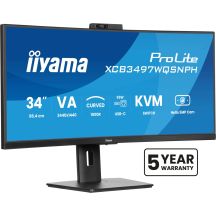 IIYAMA Monitor 86,4 cm (34") XCB3497WQSNPH-B1 21:9 HDMI+DP+USB-C Webc