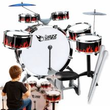 SUPRIMO K-DRUMS 2 großes Schlagzeugset für Kinder mit 6 Trommeln