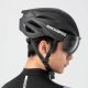 3. Rockbros Fahrradhelm mit Visier, abnehmbarer UV-Schutzbrille, Unisex – Schwarz/Braun