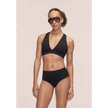 CASALL Bikini-Hipster-Badehose mit hohem Bund, Schwarz