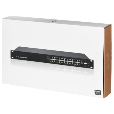 10. Ubiquiti EdgeSwitch 24 PoE (250W) 26p PoE (PoE+: 24;) 220W Managed Gigabit