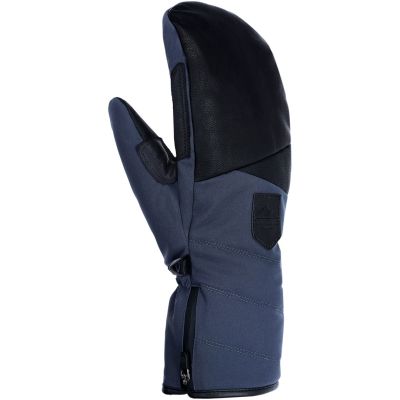 VIKING Norvik Mitten Herren-Skihandschuhe, marineblau mit schwarzem Leder, Größe 10