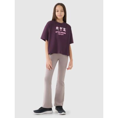 4. Oversize-Crop-Top mit Print für Mädchen 4F 4FJRSS25TTSHF2587-50S