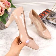 Sergio Leone W SK39J Pumps aus nacktem Lackleder