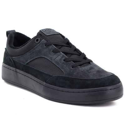 Schwarze Herren-Sneaker aus Leder, Big Star UU174118