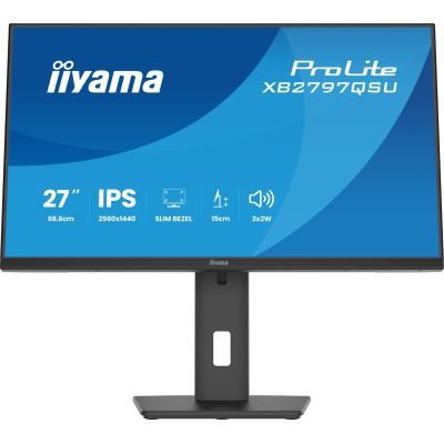5. iiyama ProLite XB2797QSU-B1 Computermonitor 68,6 cm (27") 2560 x 1440 px Quad HD LED Schwarz