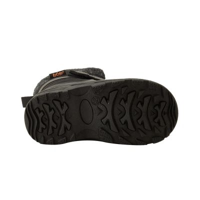 6. Lee Cooper Kinder-Winterstiefel, schwarze gefütterte Schneestiefel mit Klettverschluss