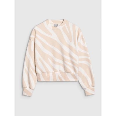 8. Damen-Sweatshirt ohne Reißverschluss und Kapuze 4F 4FWSS25TSWSF1579-11A