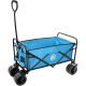 12. Deluxe Faltbarer Reise- und Strandbuggy 66x48x90cm mit Griff, Blau