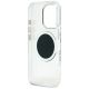 7. Guess IML Metal Colored Circle Classic Logo MagSafe Case für iPhone 16 Pro Max - Schwarz