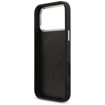 7. Guess 4G Triangle Logo MagSafe Hülle für iPhone 17 Pro Max - Schwarz