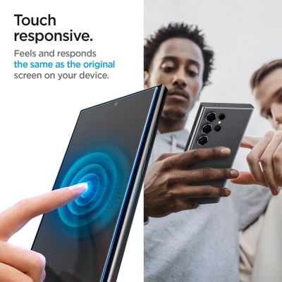 12. Spigen Glas.tR EZ Fit gehärtetes Glas für Samsung Galaxy S24 Ultra - 2 Stk.
