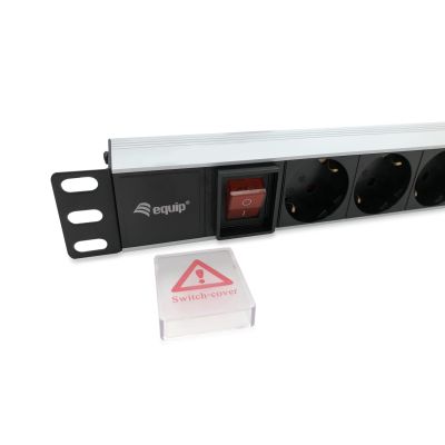 2. Equip 333293 PDU 8-fach Stromverteilereinheit 1U Schwarz, Silber