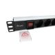 2. Equip 333293 PDU 8-fach Stromverteilereinheit 1U Schwarz, Silber