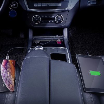 12. Baseus Magic Series Dual QC - Quick Charge 3.0 2x USB 45W 6A Autoladegerät schwarz (CCMLC20A-01)