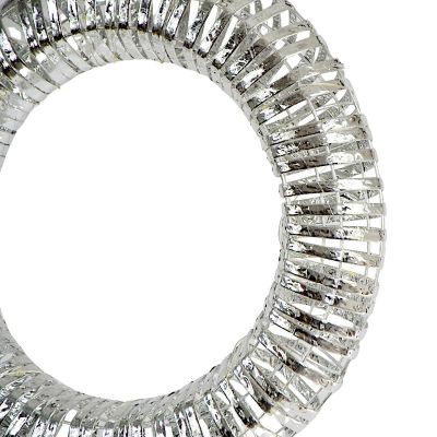 2. Dekorativer Kranzreifen, 30 LEDs, 40 cm, silber