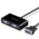 Ugreen 40254 1x2 VGA-Splitter 1920x1440 60Hz - Schwarz