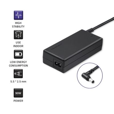 3. Qoltec 50076.90W Netzteil für Toshiba Notebooks (19 V; 4,9 A; 90 W; 5,5 mm x 2,5 mm)