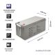 4. QOLTEC AGM-Batterie 12V | 200Ah | max. 3000A