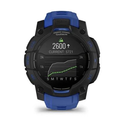16. GARMIN Instinct 3 AMOLED 45mm Schwarz/Blitzblau Smartwatch