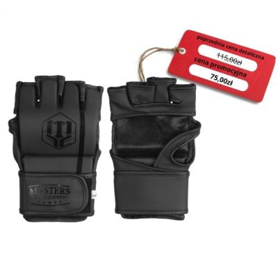 10. MMA Masters Handschuhe GFT-MATT-SCHWARZ M 01312-01M
