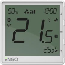 ENGO Controls EFAN-230W Lüfterkonvektorsteuerung, 230 V, weiß, Internet, Unterputzmontage, WLAN