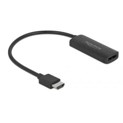 DeLOCK Adapter HDMI-A Stecker auf DisplayPort Buchse schwarz