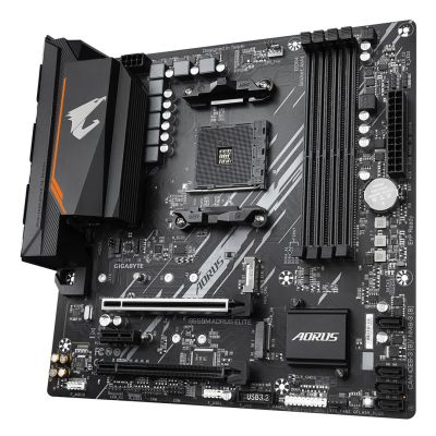 4. Gigabyte B550M AORUS ELITE Sockel AM4 Micro-ATX AMD B550 Mainboard