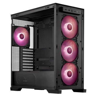 2. Asus TUF GAMING GT302 TG ARGB SCHWARZES Gehäuse