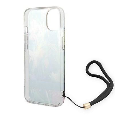 6. Guess GUOHCP14SHFLSB iPhone 14 6.1 "blau / blauer Hardcase Flower Strap