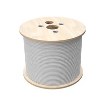 U/UTP-Kabel Kategorie 5e, Telekommunikation, LSOH, B2ca „FireHardy“ 4x2x24 AWG, 1 Gbit/s, 250 MHz, 25 Jahre Garantie, INTERTEK ETL-zertifiziert, grau, 500 m – ALANTEC