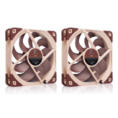 2. Noctua NF-A12X25 G2 PWM SX2-PP Computer-Kühlsystem Gehäuselüfter 12 cm Beige 2 Stück.