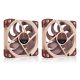 2. Noctua NF-A12X25 G2 PWM SX2-PP Computer-Kühlsystem Gehäuselüfter 12 cm Beige 2 Stück.