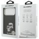 8. Karl Lagerfeld IML Aquarelle Karl & Choupette & Logo MagSafe Case für iPhone 17 Pro Max - Schwarz