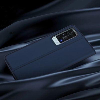 12. Dux Ducis Skin Pro Holsterhülle mit Klappe Vivo X60 schwarz