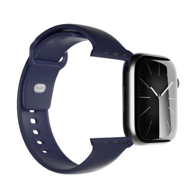 Puro Icon Armband für Apple Watch 44/45/46/49 mm – Marineblau