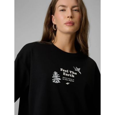4. Damen-T-Shirt mit Aufdruck, regulär, Größe 4F 4FRSS26TTSHF3704-20S